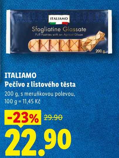 ITALIAMO Pečivo z listového těsta, 200 g