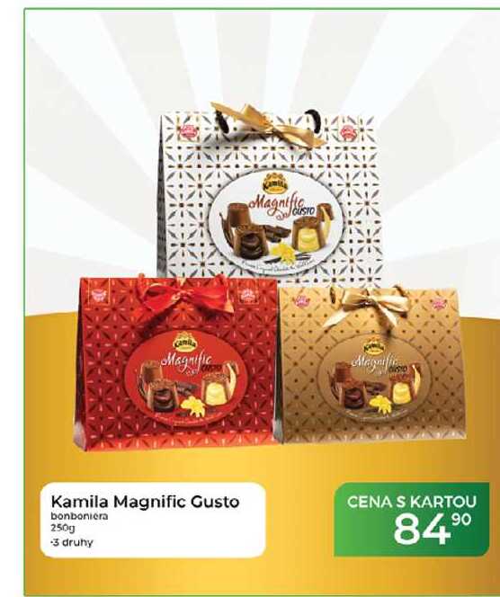 Kamila Magnific Gusto bonboniéra 250g