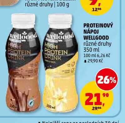 PROTEINOVÝ NÁPOJ WELLGOOD, 350 ml