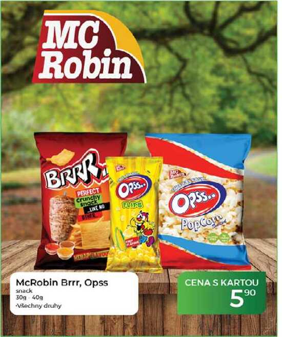 McRobin Brrr, Opss snack 30g 40g