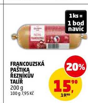 FRANCOUZSKÁ PAŠTIKA ŘEZNÍKŮV TALÍŘ, 200 g