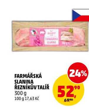 FARMÁŘSKÁ SLANINA ŘEZNÍKŮV TALÍŘ, 300 g