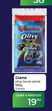 Giana olivy černé sáček 100g
