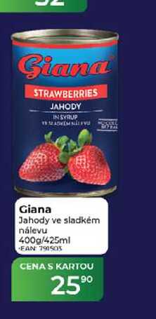 Giana Jahody ve sladkém nálevu 400g/425ml