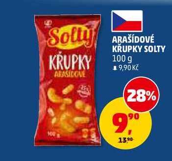 ARAŠÍDOVÉ KRUPKY SOLTY, 100 g