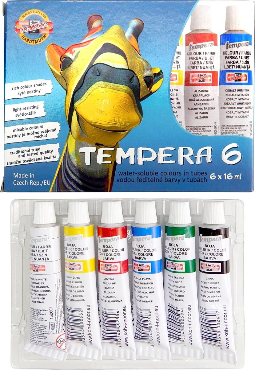 Temperové barvy, 6 KS