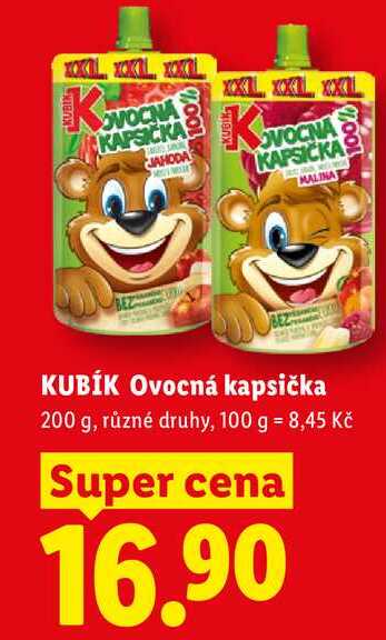 KUBÍK Ovocná kapsička, 200 g