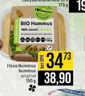 I love Hummus hummus original 150 g 