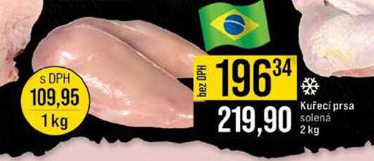 Kuřecí prsa solená 2kg 