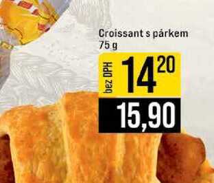 Croissant s párkem 75 g