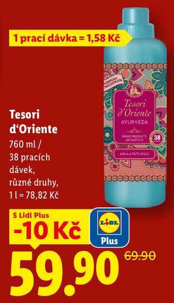 Tesori d'Oriente, 760 ml/38 pracích dávek