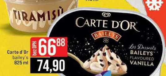 Carte d'Or bailey's 825 ml