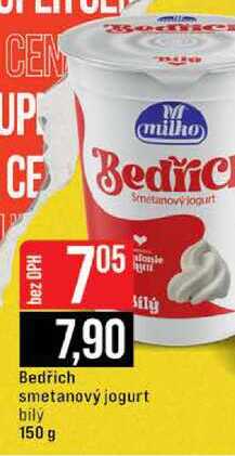 Bedřich smetanový jogurt bily 150 g
