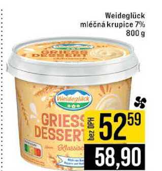 Weideglück mléčná krupice 7% 800 g 