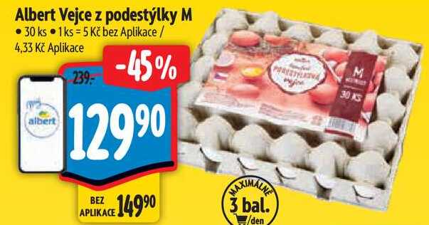 Albert Vejce z podestýlky M, 30 ks