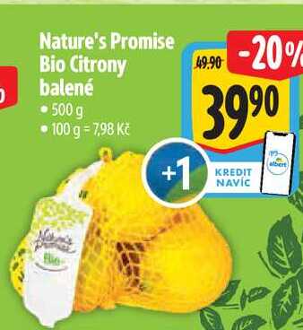 Nature's Promise Bio Citrony balené, 500 g 