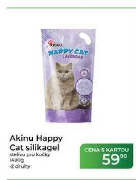 Akinu Happy Cat silikagel stelivo pro kočky