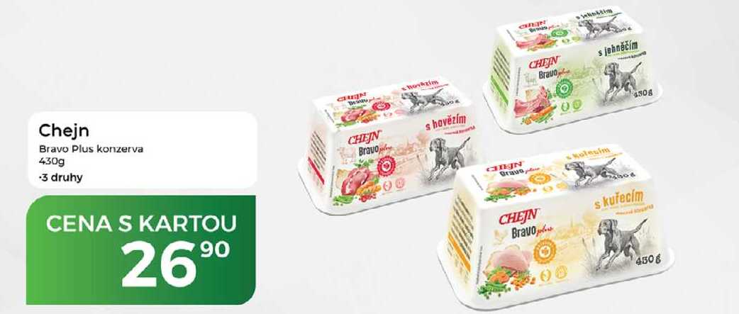 Chejn Bravo Plus konzerva 430g
