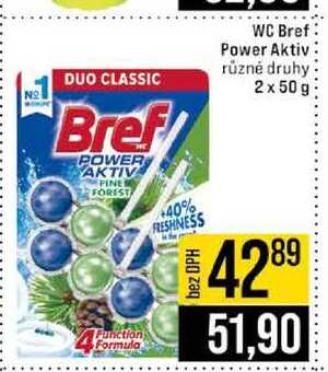 Bref Power Aktiv různé druhy 2x 50