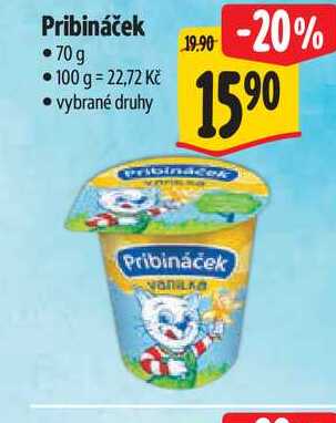 Pribináček, 70 g