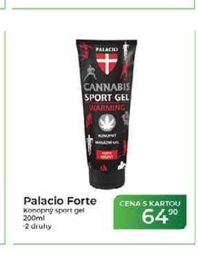 Palacio Forte Konopný sport gel 200ml 2 druhy