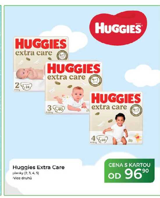 Huggies Extra Care plenky (2,3,4,5)