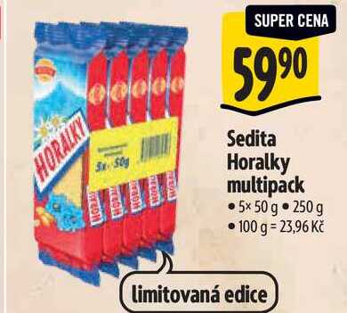 Sedita Horalky multipack, 5x 50 g 