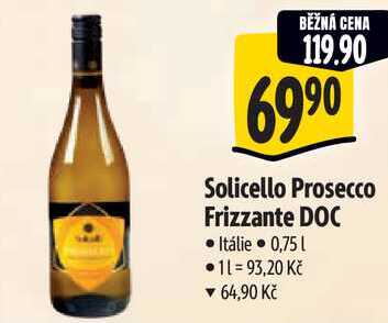 Solicello Prosecco Frizzante DOC, 0,75 l