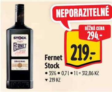 Fernet Stock, 0,7 l