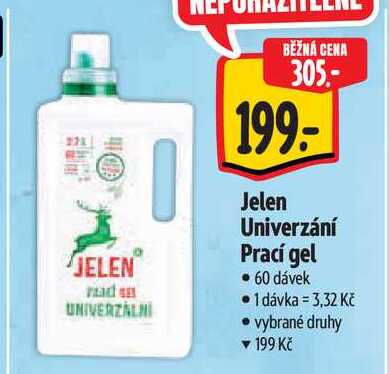 Jelen Univerzání Prací gel, 60 dávek