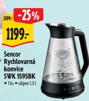 Sencor Rychlovarná konvice SWK 1595BK