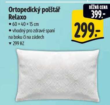 Ortopedický polštář Relaxo