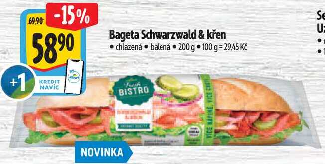 Bageta Schwarzwald & křen, 200 g