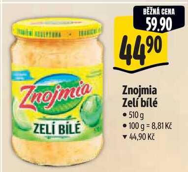 Znojmia Zelí bílé, 510 g