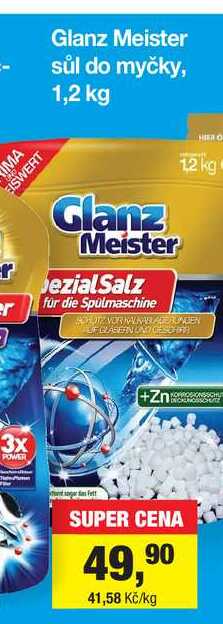Glanz Meister sůl do myčky, 1,2 kg