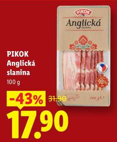 PIKOK Anglická slanina, 100 g 