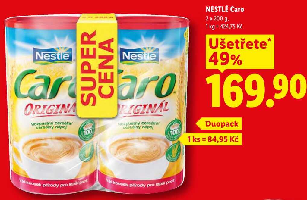 NESTLÉ Caro, 2x 200 g