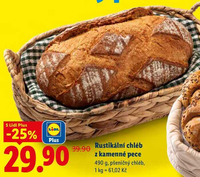 Rustikální chléb z kamenné pece, 490 g