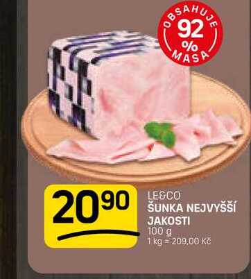 ŠUNKA NEJVYŠŠÍ JAKOSTI 100 g