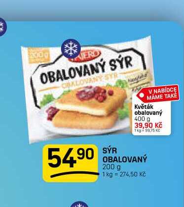 SÝR OBALOVANÝ 200 g