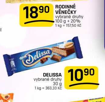 DELISSA vybrané druhy 30 g 