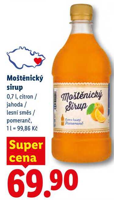 Moštěnický sirup, 0,7 l