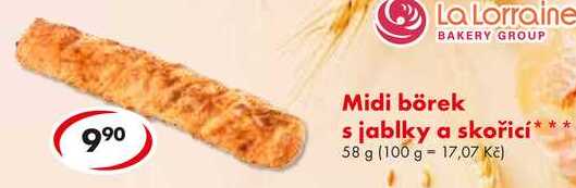 Midi börek s jablky a skořicí, 58 g  