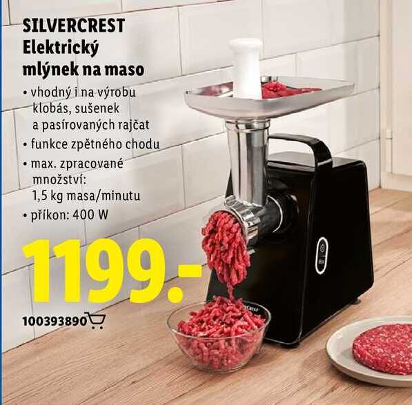 SILVERCREST Elektrický mlýnek na maso 