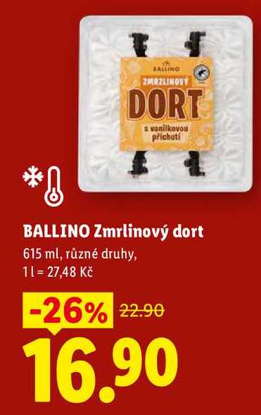 BALLINO Zmrlinový dort, 615 ml