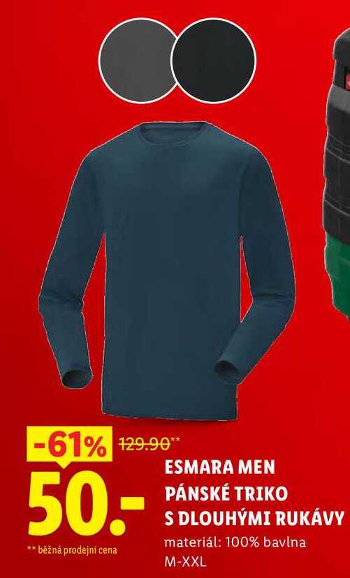 ESMARA MEN PÁNSKÉ TRIKO S DLOUHÝMI RUKÁVY