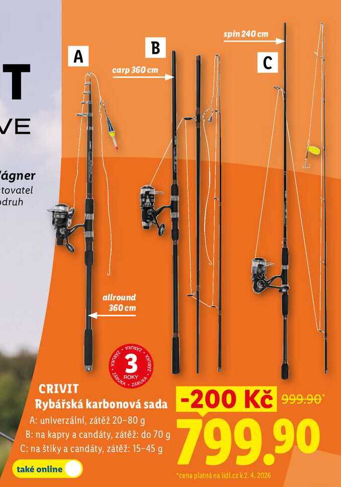 Rybářská karbonová sada  