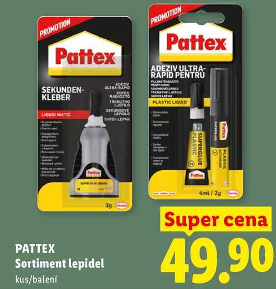 PATTEX Sortiment lepidel