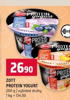 ZOTT PROTEIN YOGURT 200 g vybrané druhy