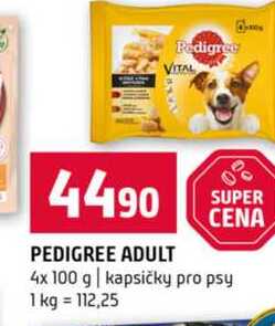 PEDIGREE ADULT 4x 100 g kapsičky pro psy